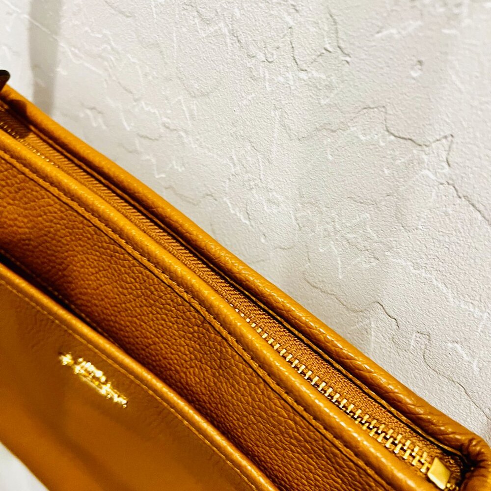 COACH CROSSBODY PURSE TAN LEATHER - Picture 6 of 6